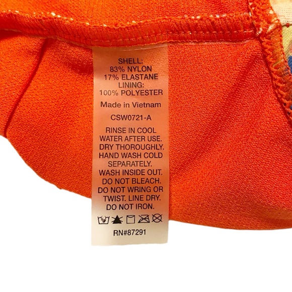 JOHNNY WAS California Mixi one piece swimsuit wrap style multicolor size XS - Picture 6 of 9